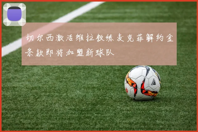 切尔西激活维拉教练麦克菲解约金条款即将加盟新球队